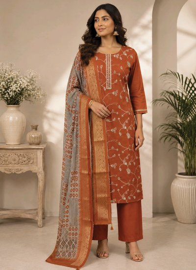 Rust Color Salwar Suit