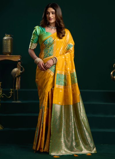 Scintillating Fancy Silk Trendy Saree