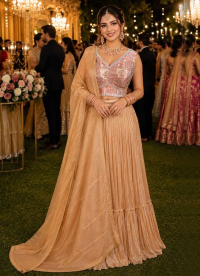 Scintillating Tissue Designer Lehenga Choli