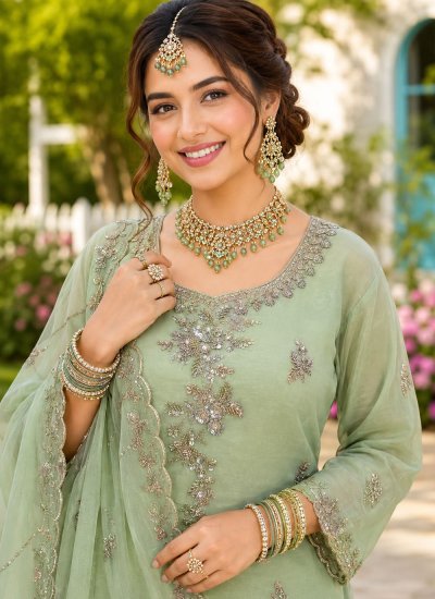 
                            Sea Green Color Salwar Kameez
