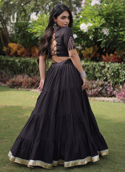 
                            Sensational Patchwork Cotton A Line Lehenga Choli