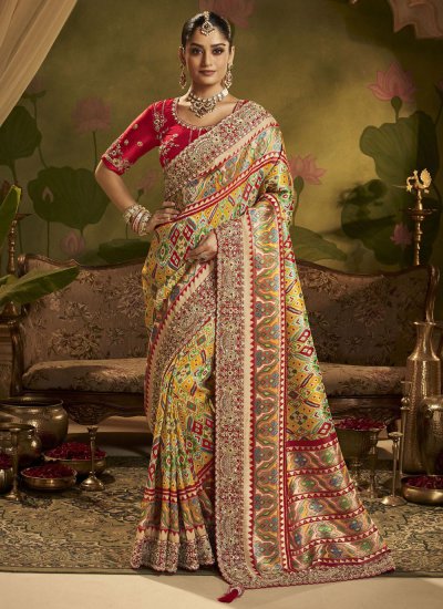 Sightly Embroidered Trendy Saree