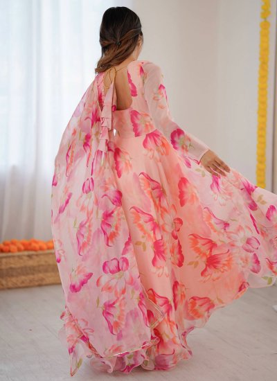 
                            Silk Multi Colour Gown 