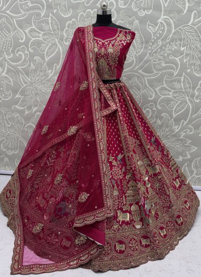 Silk Rani Diamond Designer Lehenga Choli