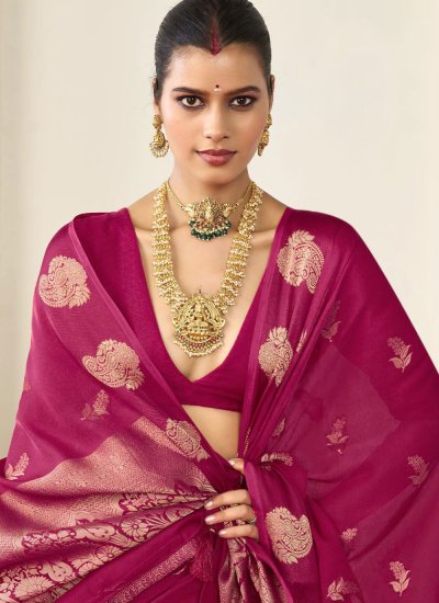 
                            Silk Rani Trendy Saree