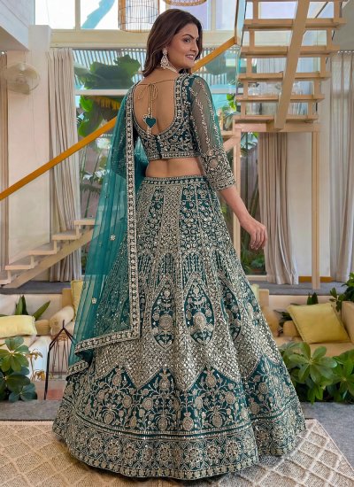 
                            Simplistic Green Trendy Lehenga Choli