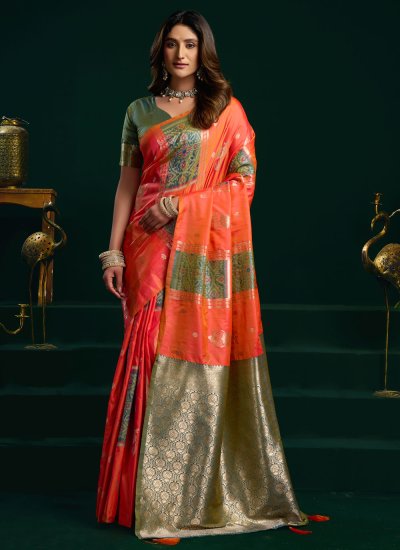 Sonorous Fancy Multi Colour Silk Saree