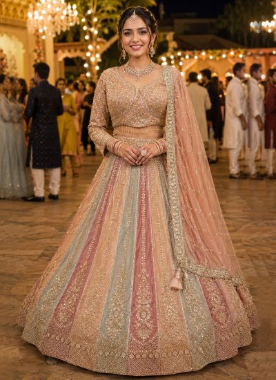 Sorcerous Multi Colour Embroidered Trendy Lehenga Choli