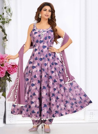 Sparkling Purple Salwar Suit