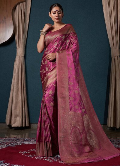Sparkling Satin Silk Classic Saree