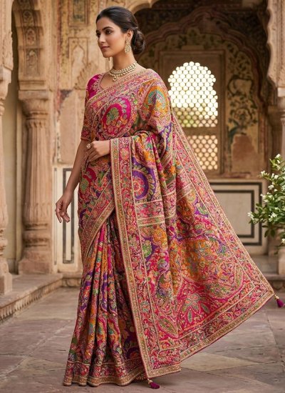 
                            Splendid Faux Crepe Fancy Multi Colour Saree
