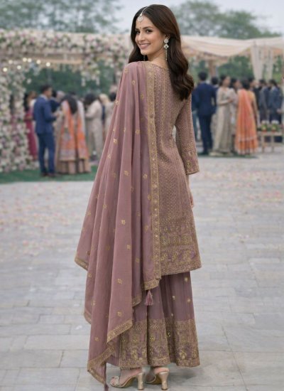 
                            Sterling Mauve  Sequins Salwar Kameez