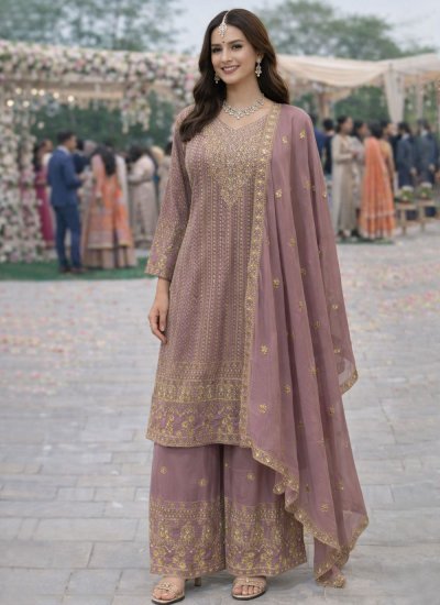 Sterling Mauve  Sequins Salwar Kameez