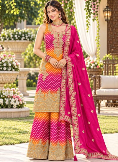 Suave Embroidered Palazzo Salwar Kameez