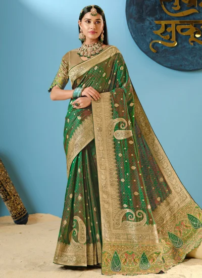 Sumptuous Silk Green Classic Saree