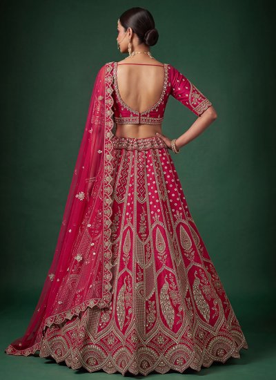 
                            Swanky Rani Beads Silk Lehenga Choli