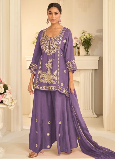 Tiptop Silk Palazzo Salwar Kameez