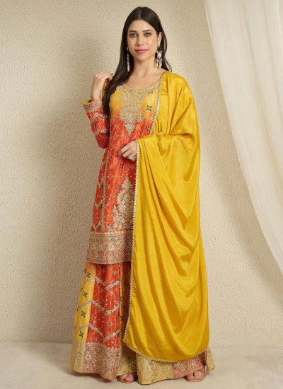 Urbane Embroidered Ceremonial Readymade Salwar Kameez
