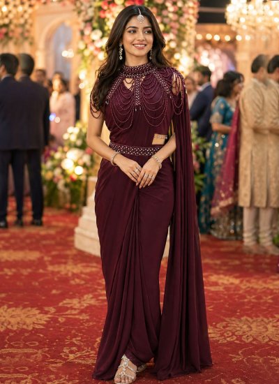 Vivacious Contemporary Saree For Engagement