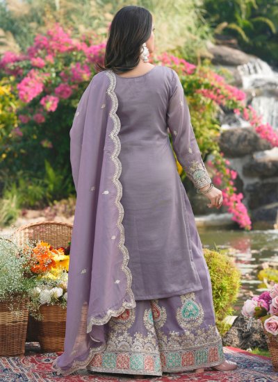 
                            Vivacious Embroidered Palazzo Salwar Kameez