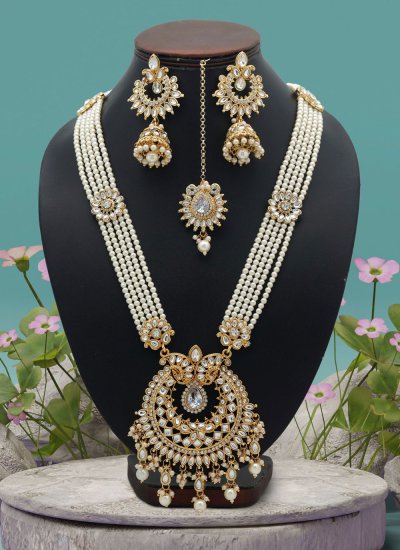 White Ceremonial Necklace Set