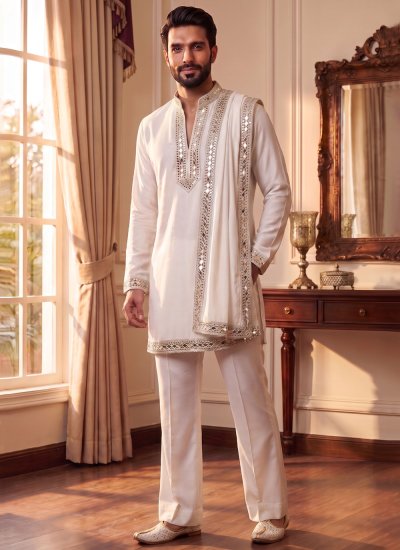 White Mirror Lachka Kurta Pyjama