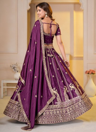 
                            Wine Color Lehenga Choli